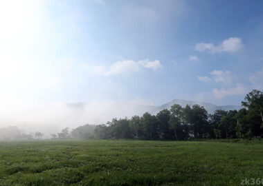 尾瀬ヶ原の霧が晴れる瞬間