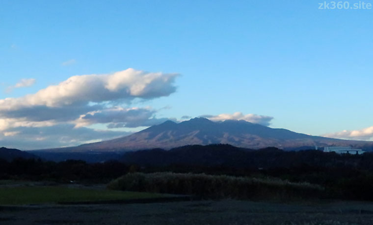 韮崎市から見た八ヶ岳