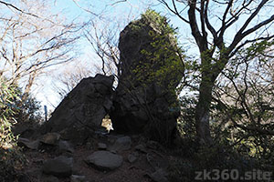 筑波山の北斗岩2
