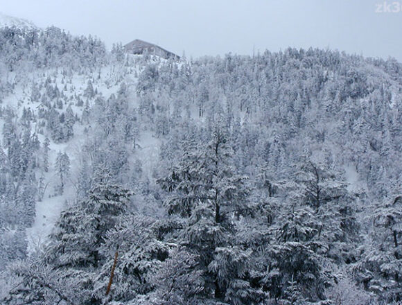 冬の西穂山荘