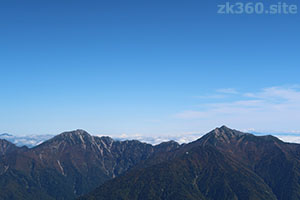 五竜岳と鹿島槍ヶ岳