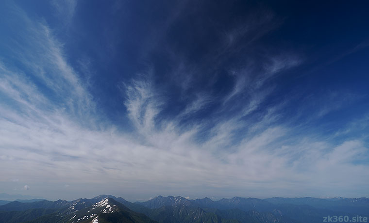 巻機山から見た谷川連峰