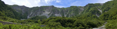 元谷から見た大山の北壁