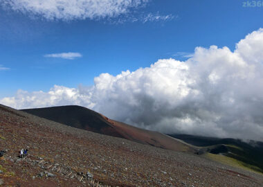 富士山七合目あたりの景色