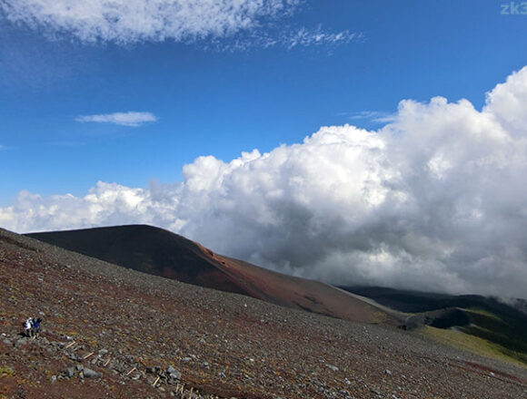 富士山七合目あたりの景色