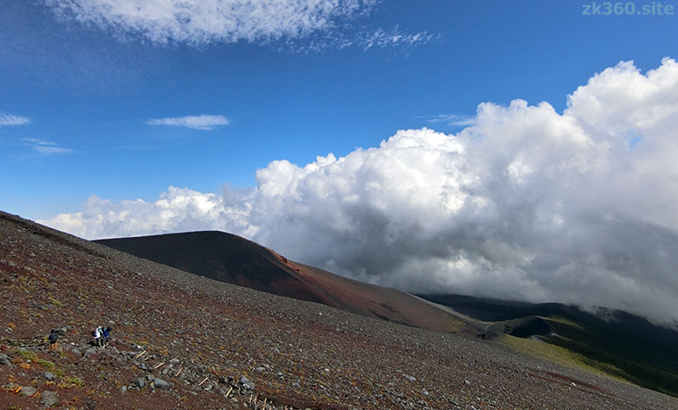 富士山七合目あたりの景色