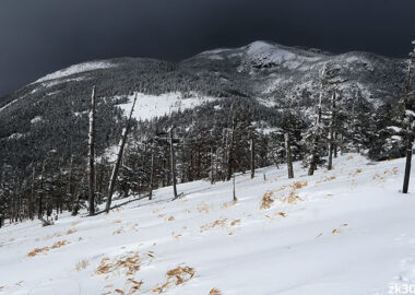 厳冬期の北横岳