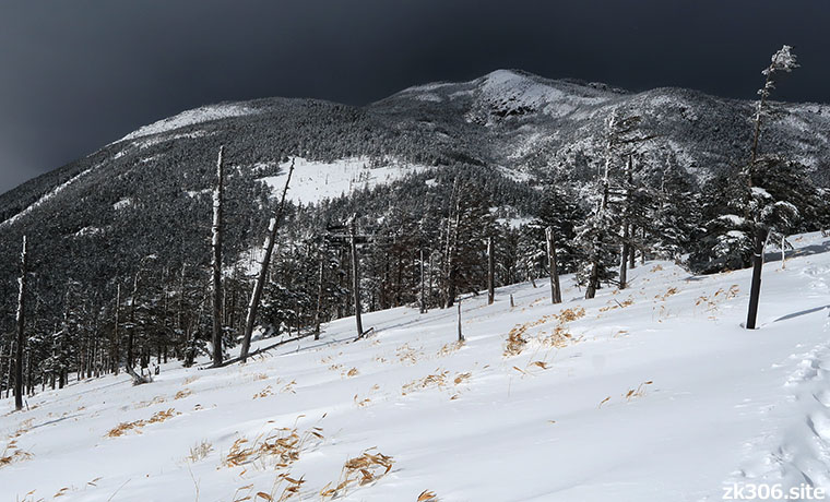厳冬期の北横岳